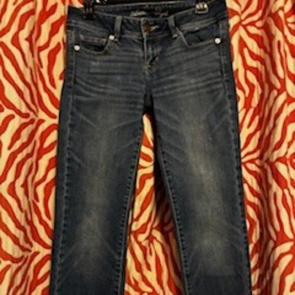 American Eagle Slim Boot cut Jeans with Stretch, Dark Wash, Size 4 - Picture 1 of 7